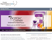 Tablet Screenshot of facialrejuvenationcenter.net